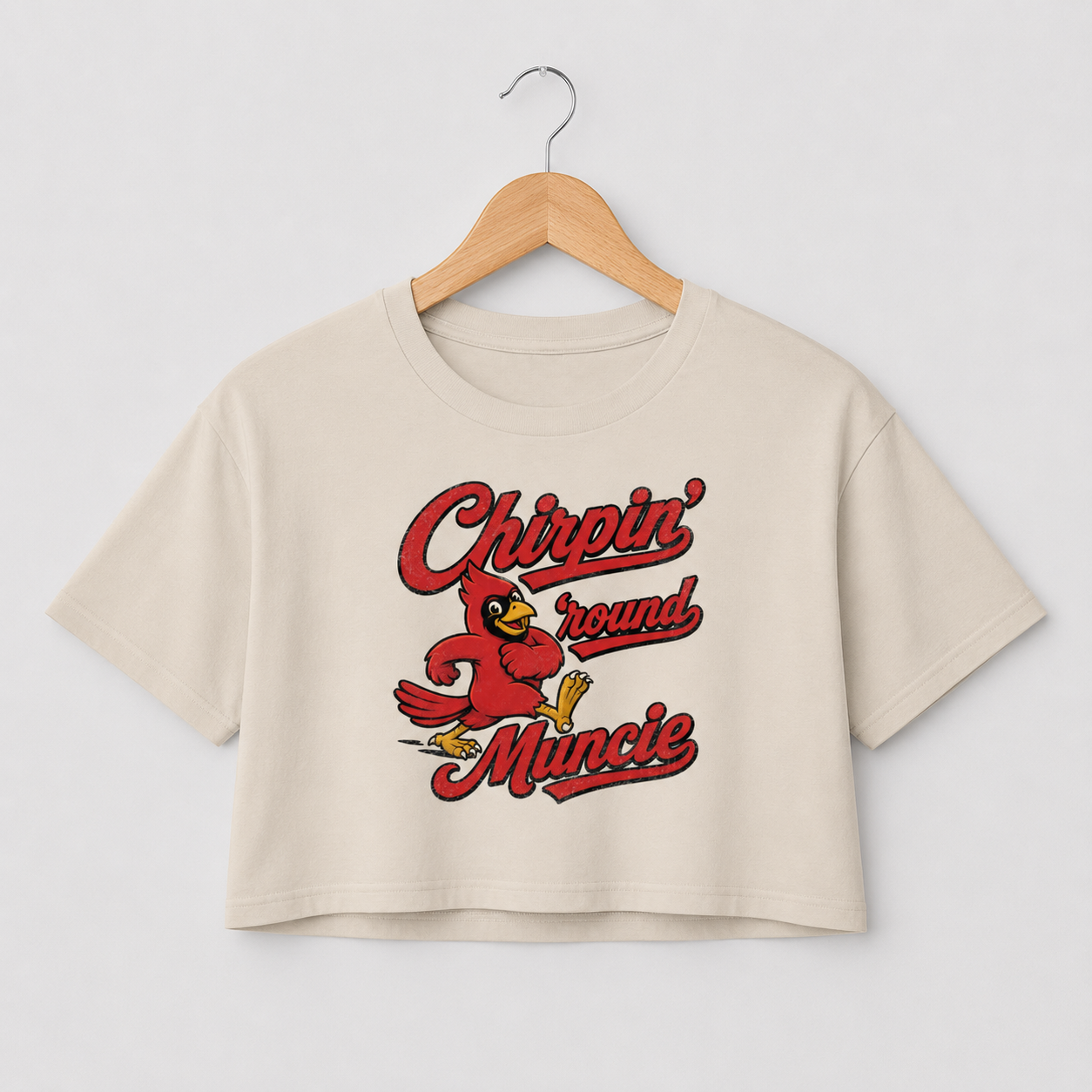 Chirpin' 'round Muncie Crop Top