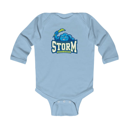 Storm Mascot Long-Sleeve Baby Onesie