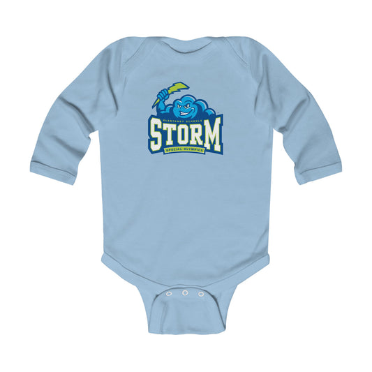 Storm Mascot Long-Sleeve Baby Onesie