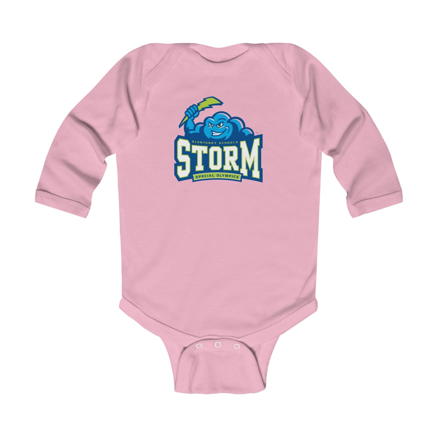 Storm Mascot Long-Sleeve Baby Onesie