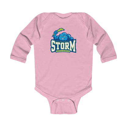 Storm Mascot Long-Sleeve Baby Onesie