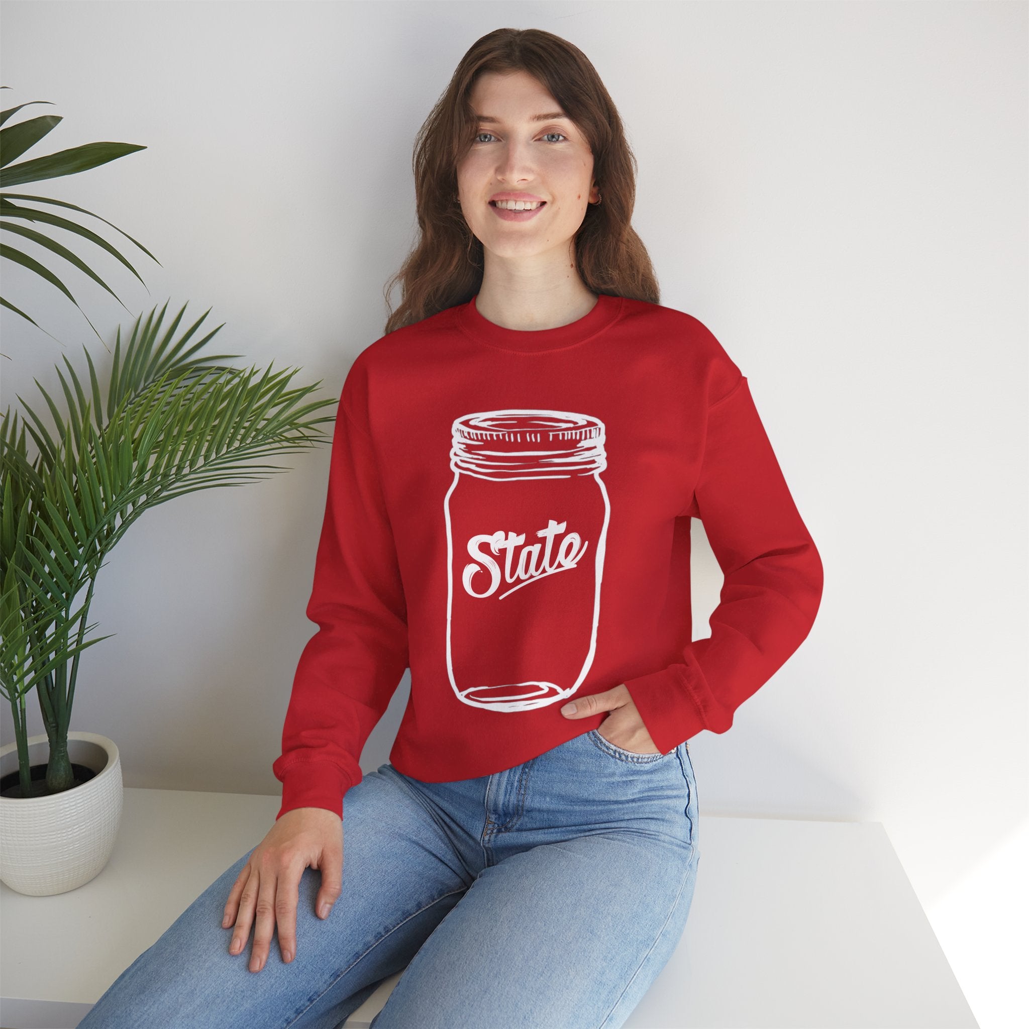 Mason Jar State Crewneck Sweatshirt
