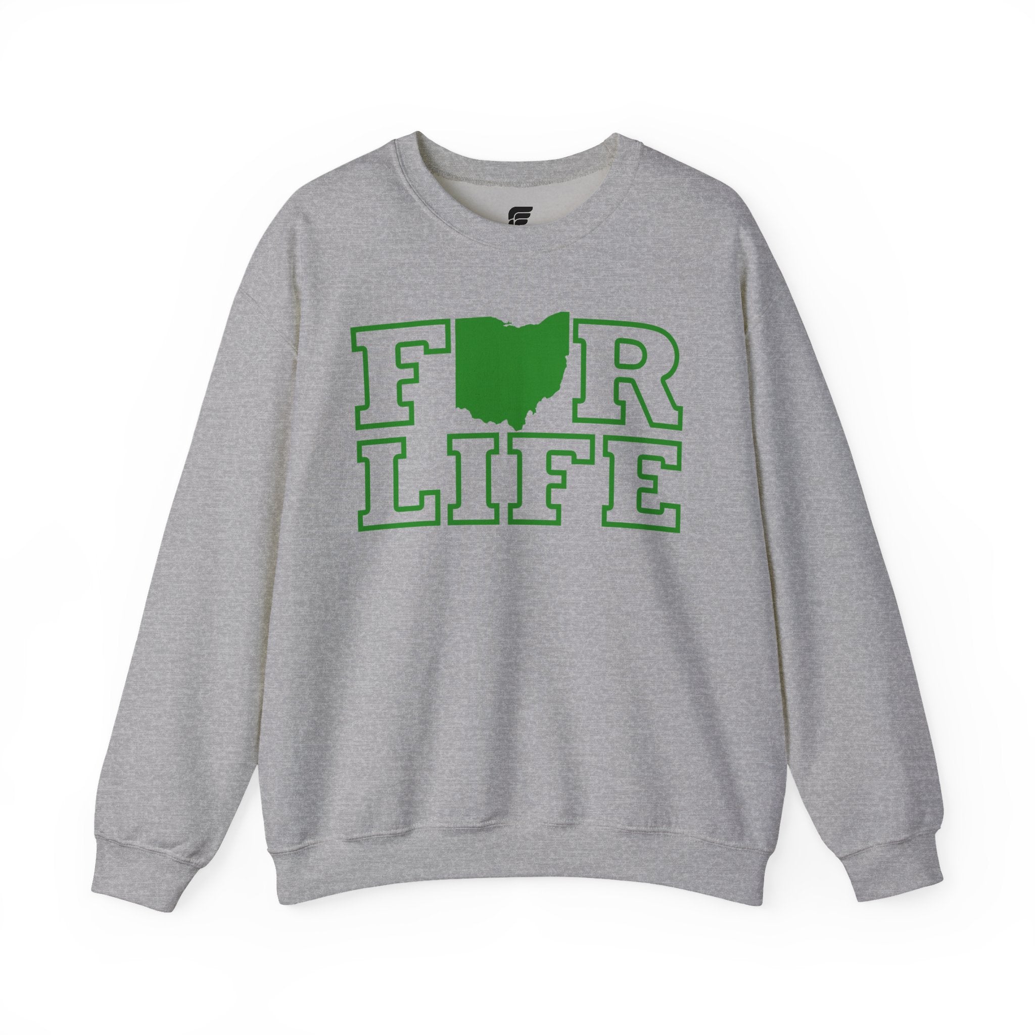 Athens For Life Green Crewneck Sweatshirt