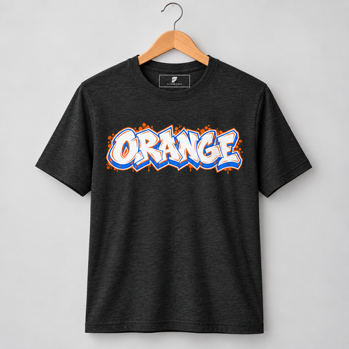 Orange Graffiti Tee