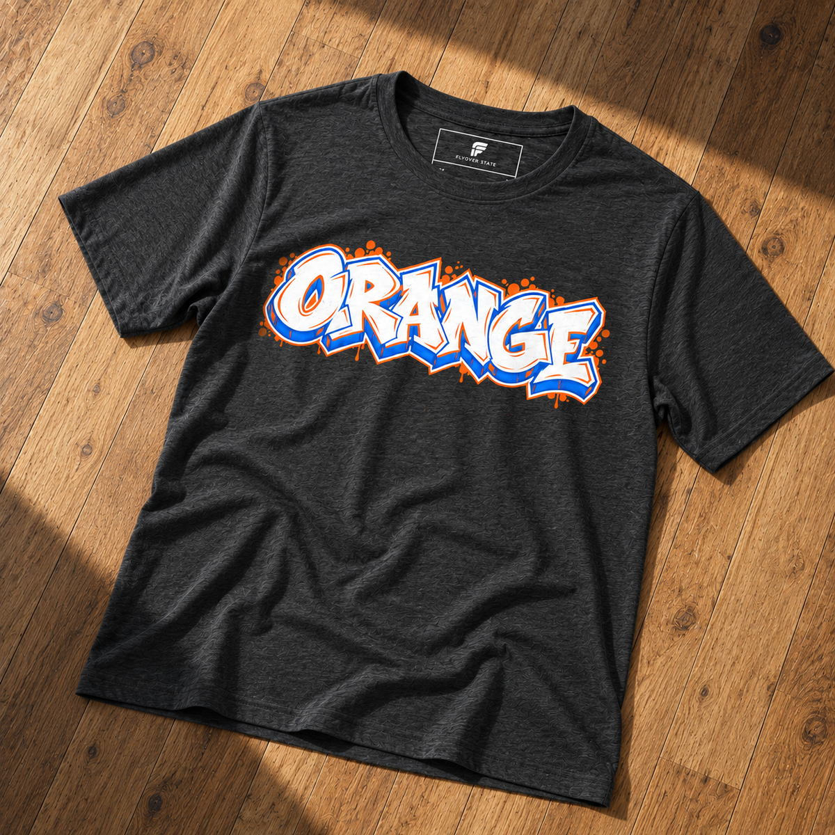 Orange Graffiti Tee