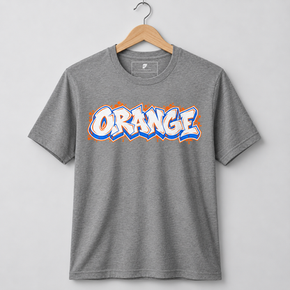Orange Graffiti Tee