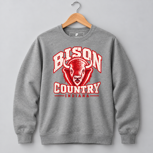 Bison Country Crew Sweatshirt
