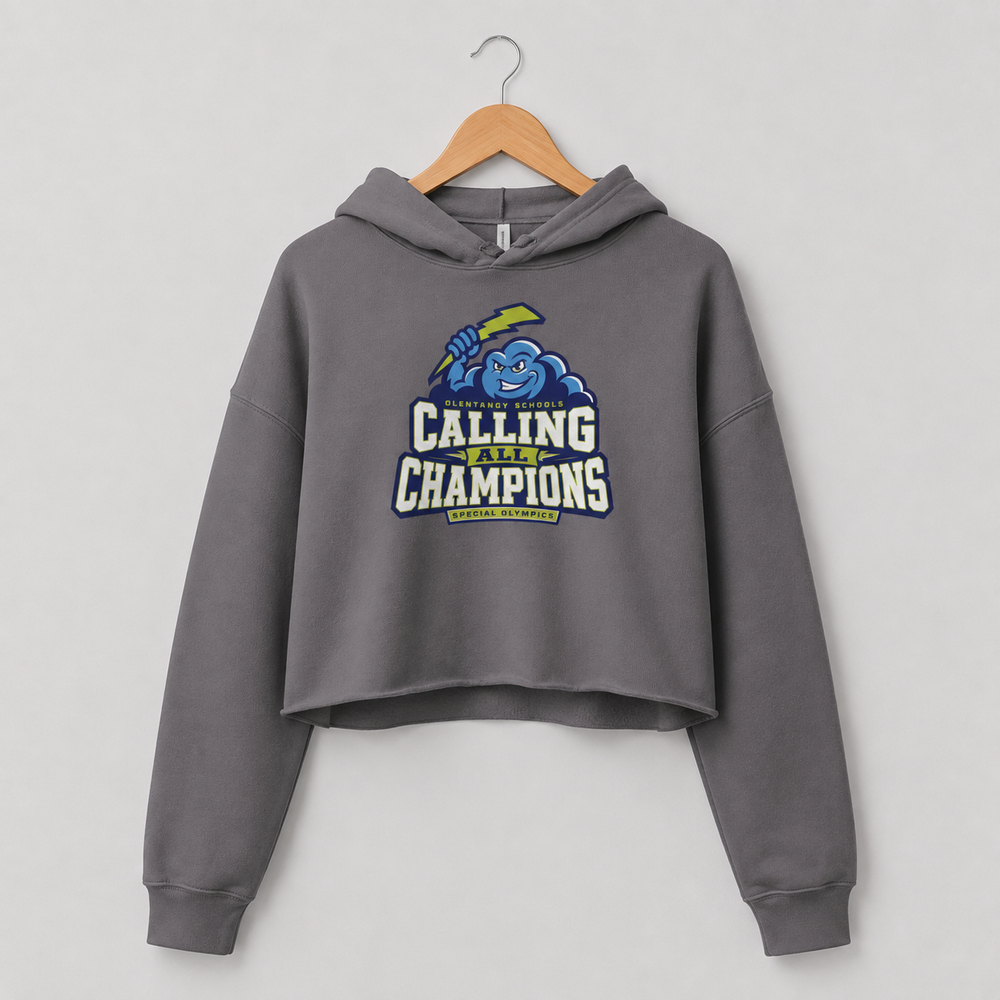 Calling All Champions Crop Hoodie