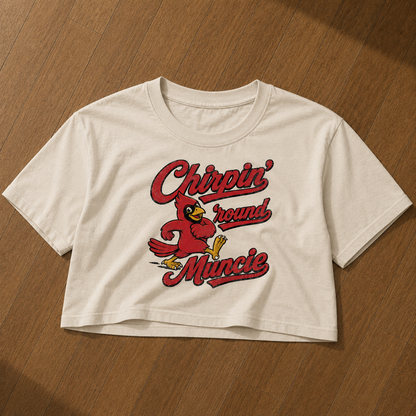 Chirpin' 'round Muncie Crop Top