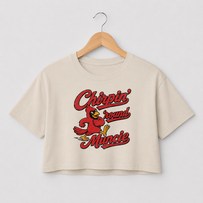Chirpin' 'round Muncie Crop Top