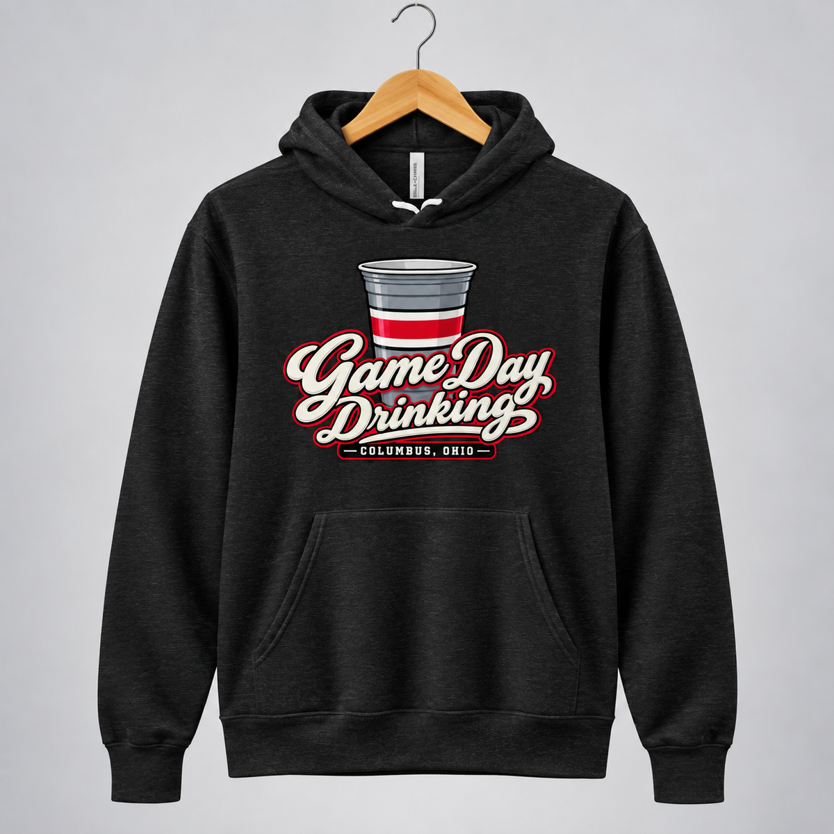 Columbus Game Day Drinking Hoodie