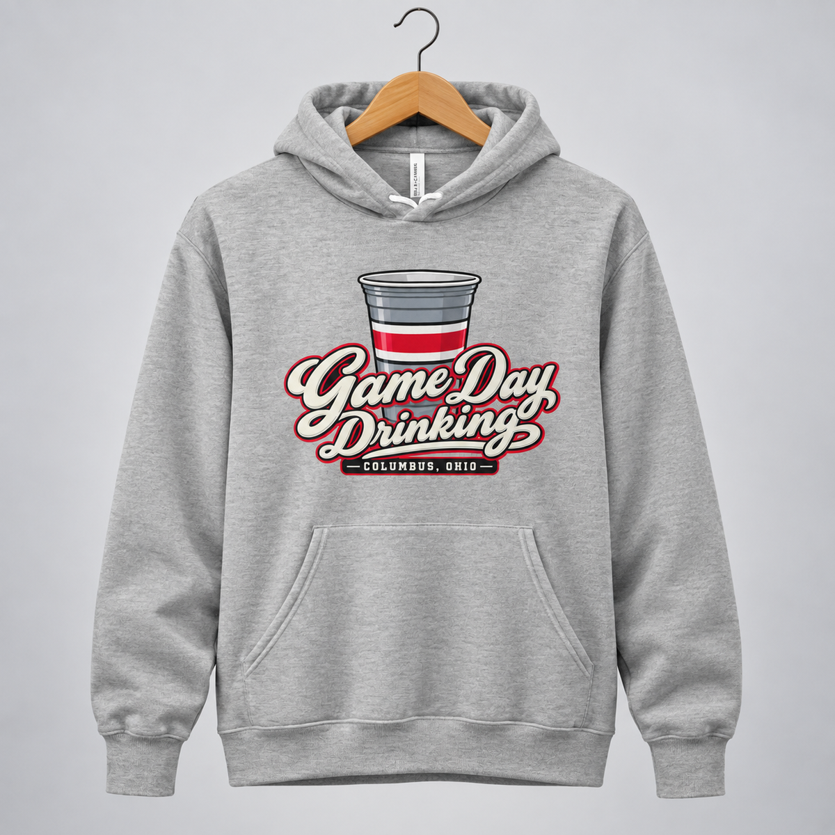 Columbus Game Day Drinking Hoodie
