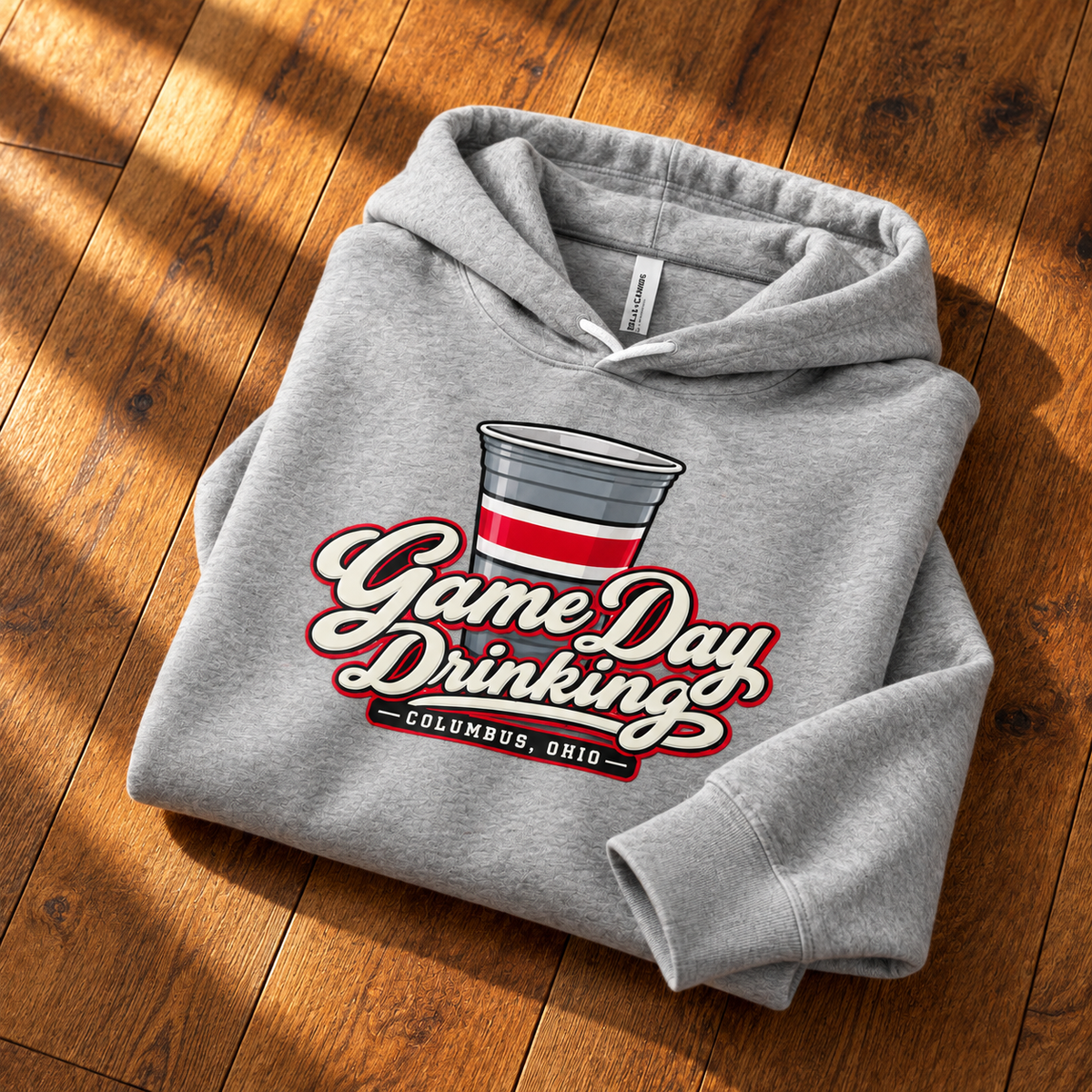 Columbus Game Day Drinking Hoodie