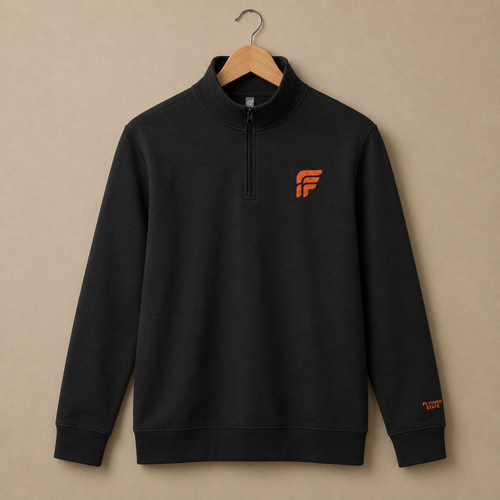 Flyover State Fleece Embroidered 1/4 Zip
