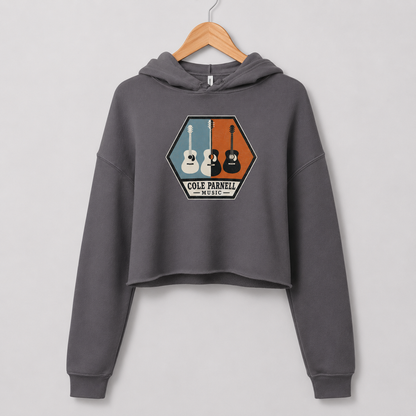 Guitar Vibes Crop Hoodie