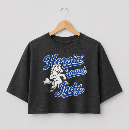 Horsin' 'round Indy Crop Top