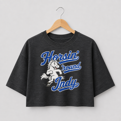 Horsin' 'round Indy Crop Top