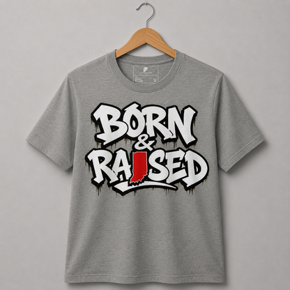 Indiana Born & Raised Tee