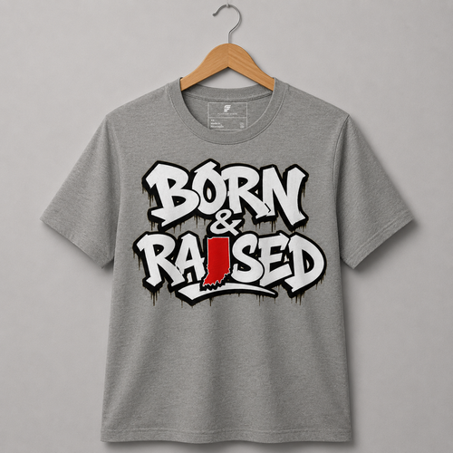 Indiana Born & Raised Tee