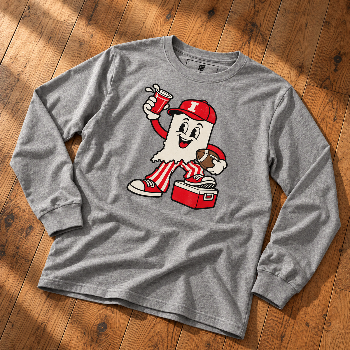 Mr. Indiana Tailgating Long Sleeve Tee