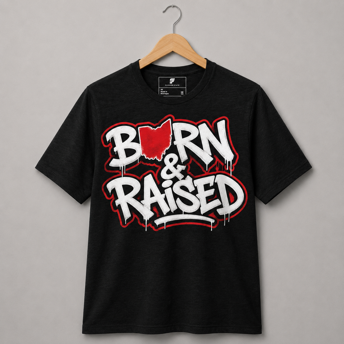 Ohio Born & Raised Tee