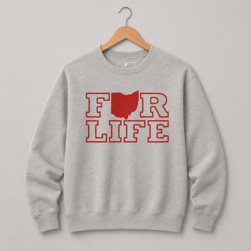 Ohio For Life Crew Sweatshirt