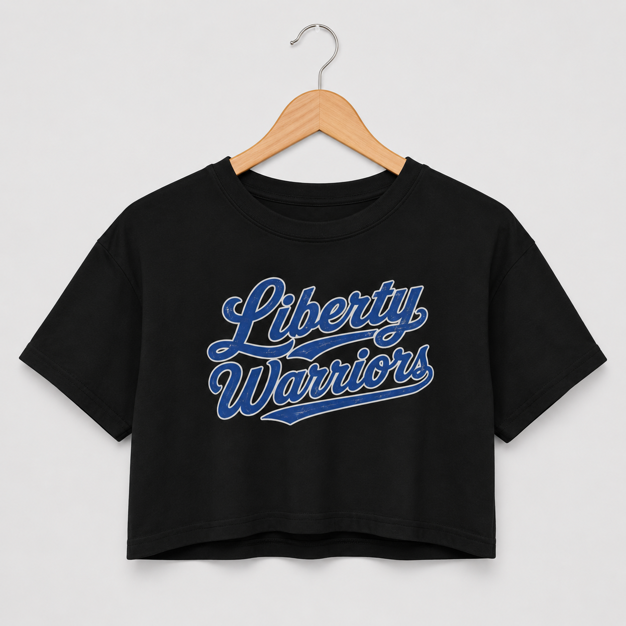 Warriors Script Crop Top
