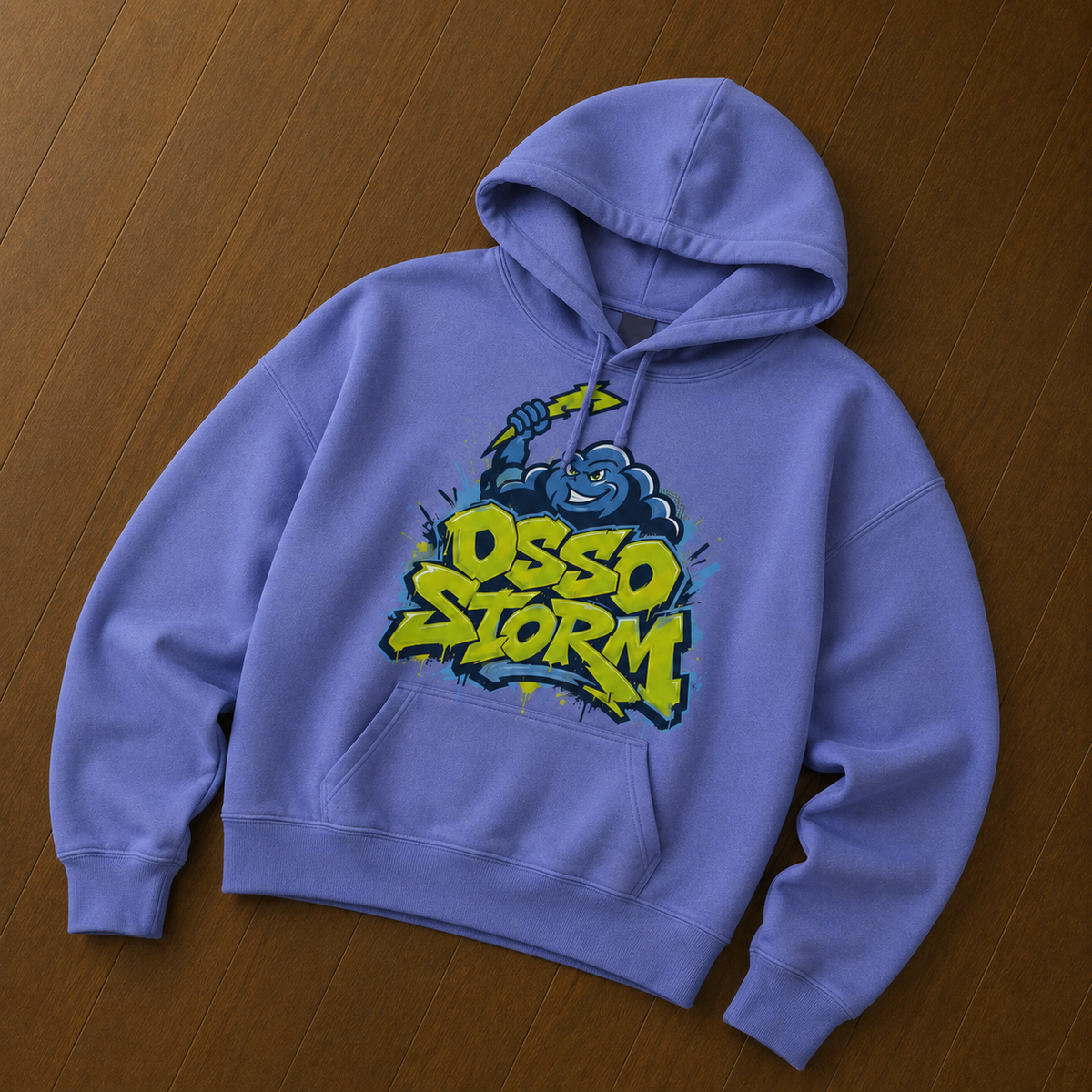 Storm Graffiti Adult Hoodie