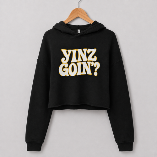 Yinz Goin? Crop Hoodie